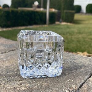 Waterford, Crystal Lismore Square votive candlestick holder. Vintage find.